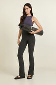 Soft Sueded Crewneck Cropped Tank